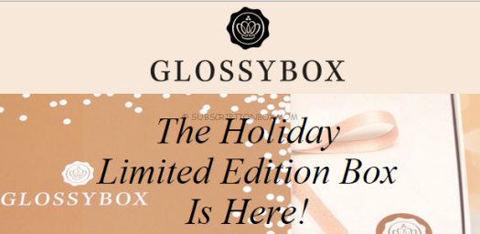 Glossybox Holiday Limited Edition Box Now Available