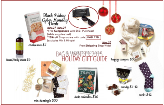 Bag & Wander Black Friday 2015 Deal 