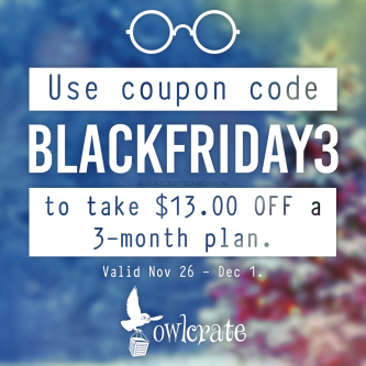 OwlCrate Black Friday & Cyber Monday 2015 Deal 
