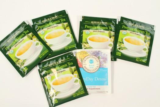 Bigelow Premium Green Tea (5 Count) and Traditional Medicinals EveryDay Detox