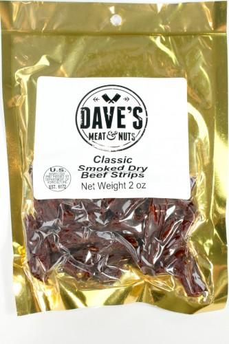 Daveâ€™s Meat & Nuts Classic Smoked Dry Beef Strips 
