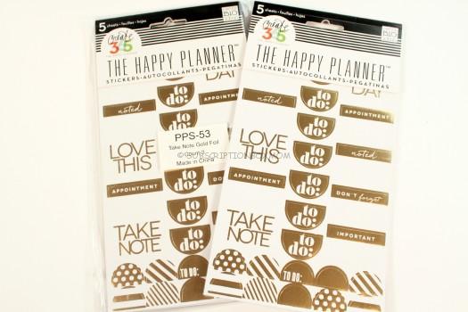 me & my BIG ideas PPS-53 5-Sheets Create 365 The Happy Planner Gold Foil "To Do" Stickers 