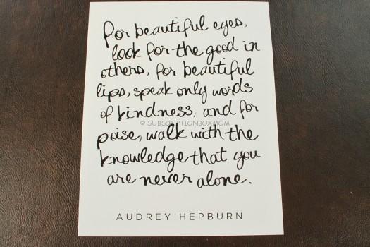 Audrey Hepburn Quote