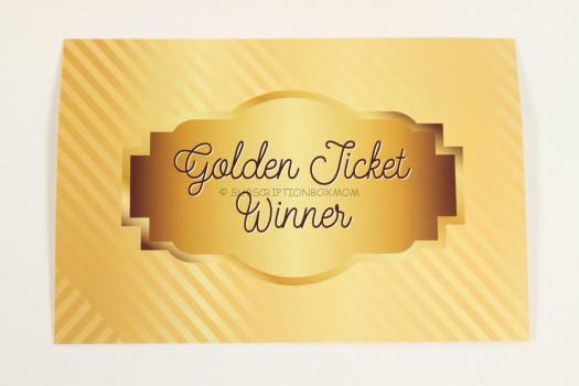 GOLDEN TICKET WINNER