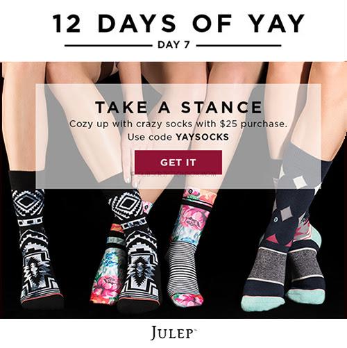 Julep 12 Days of Yay: Free Socks