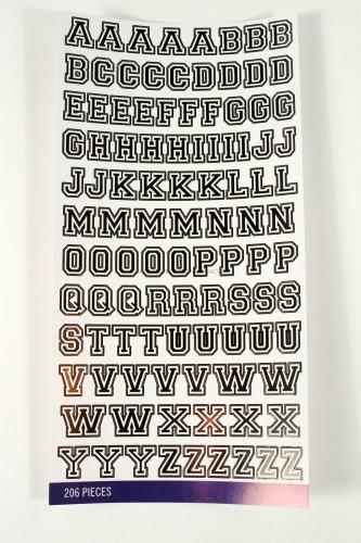 Alphabet Stickers