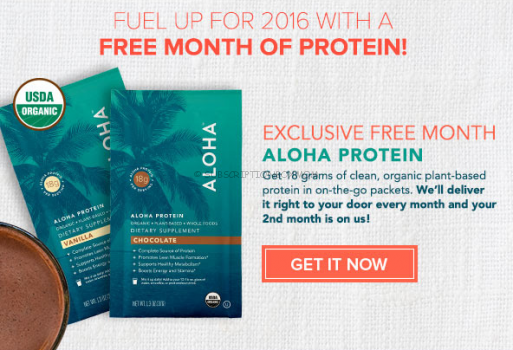 Free Month of ALOHA Protein