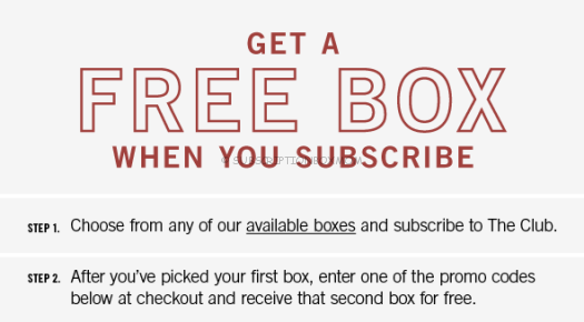 Bespoke Free Box with Subscription Coupons