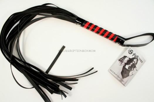 Red & Black Stripe Flogger