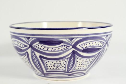 Hand-Painted Bowl by Le Souk Ceramique, Tunisia 
