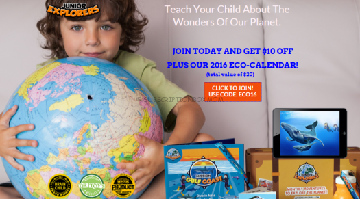 Junior Explorers $10.00 Coupon Code + Free Calender