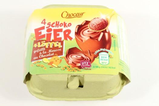 Choceur 4 Schoko Eier + LÃ¶ffel Ã  la Mousse au Chocolat