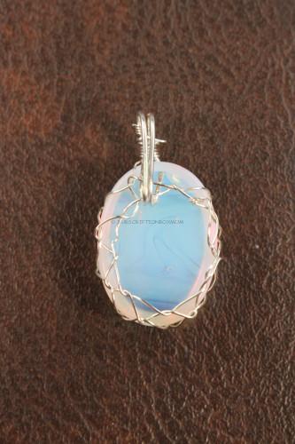 Opalite Sterling Silver Pendant