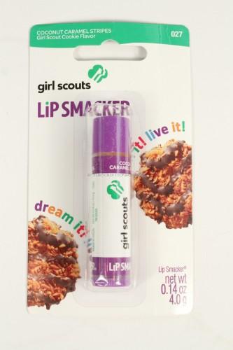 Lip Smacker Girls Scout Coconut Caramel Stripes Liquid Lip Gloss