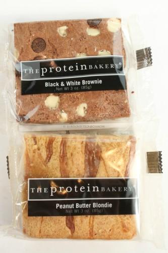 The Protein Bakery Peanut Butter Blondie and Black and White Brownie