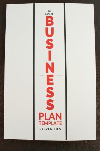 24 Hour Business Plan Template by Steven Files