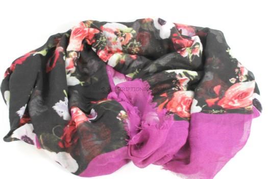 Floral Print Scarf 