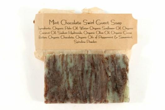 Mint Chocolate Swirl Guest Soap