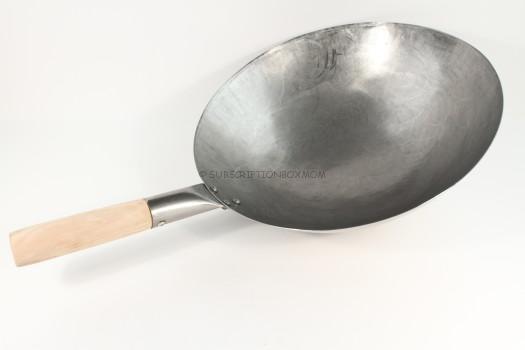 Hand-hammered Carbon Steel Wok by Hamptons Lane