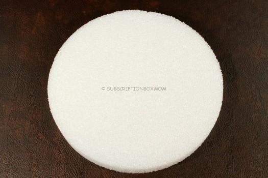 8 inch Styrofoam disc.