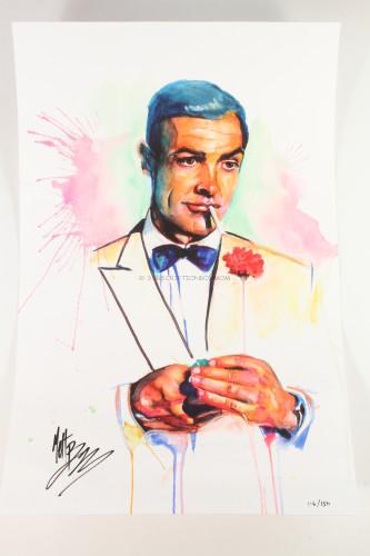 James Bond Print by Matt Brooks