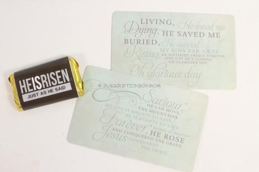 Chocolate Bar and Scripture Cards