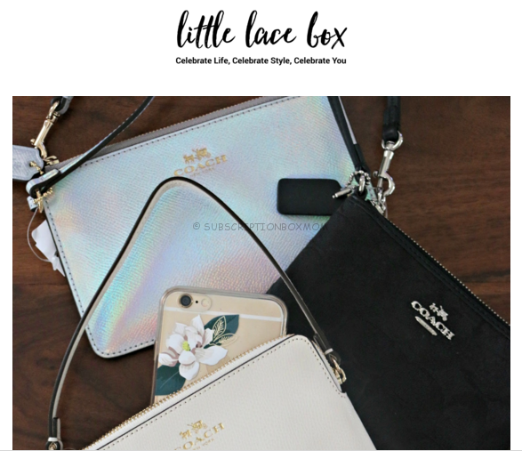 Little Lace Box Free Coach Clutch + $20 Coupon