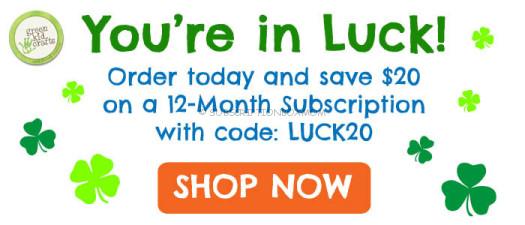 Green Kid Crafts $20 Subscription Coupon