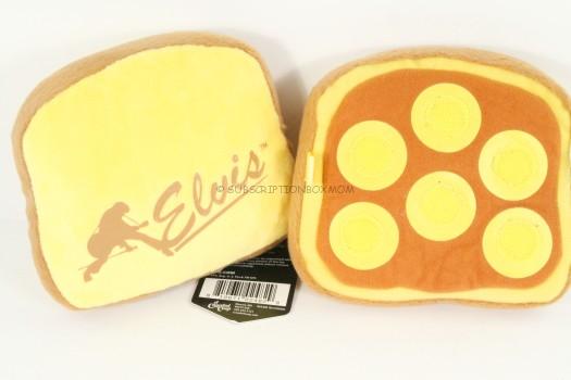 Elvis PB and Bananas Plush Sandwich Dog Toy