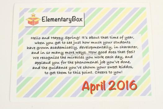 April Box Introduction