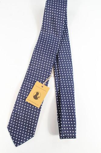 Knot Society Navy Polka Dot Tie