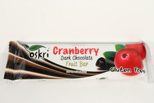 Oskri Cranberry Dark Chocolate Fruit Bar 