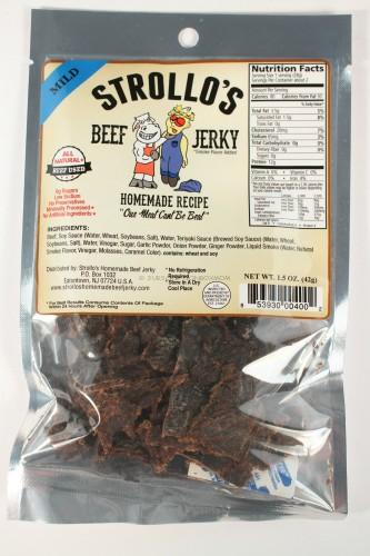 Strollo's Beef Jerky in Mild