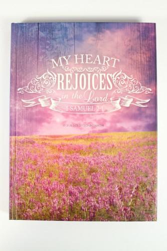 "My Heart Rejoices" Hardcover Journal - 1 Samuel 2:1