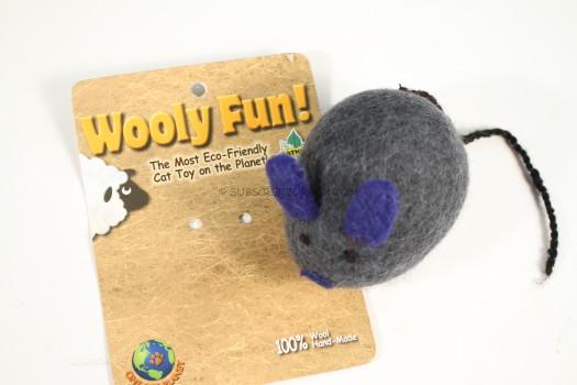 One Pet Planet Wooly Fun Big Mouse Toy 