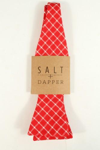 Salt + Dapper Plaid Bow Tie