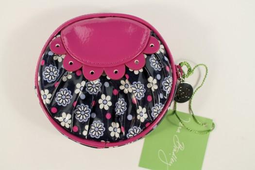 Vera Bradley Frill Collection Peek-a Boo Coin Purse in Boysenberry 