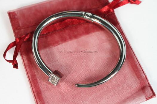 Wanderlust + Co Box Pave Silver Cuff