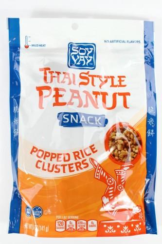 Soy Vay Thai Style Peanut Snack Popped Rice Clusters 