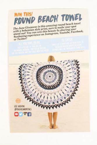 Round Beach Towel giveaway