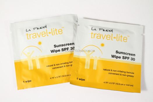 La Fresh Sunscreen Wipes Sample