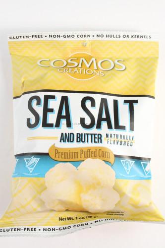 Cosmos Creations Sea Salt and Butter Premium Puffed Corn 