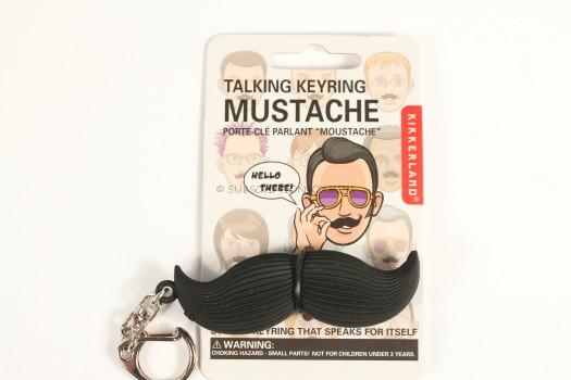 Mustache Keychain with Sound