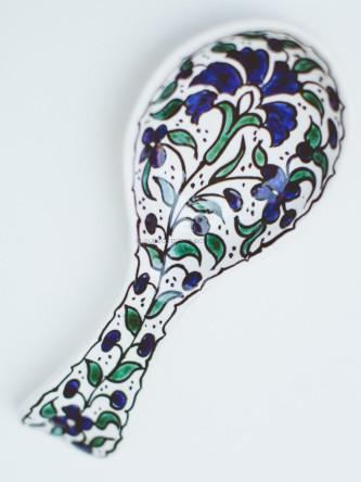 Hand-Painted Spoon Rest, Palestinian Territories