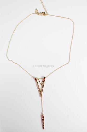 Gold V Necklace