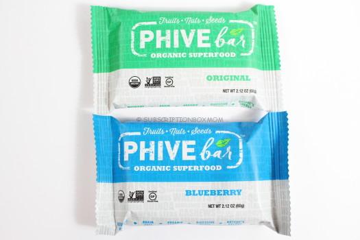 PHIVEbar Original and Blueberry 