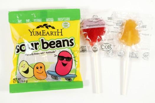 YumEarth Sour Beans and Suckers