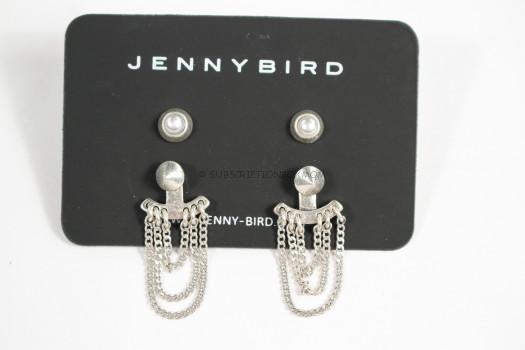 Jenny Bird Lezark Ear Jacket in Silver