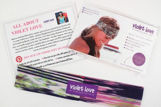 violet love headband