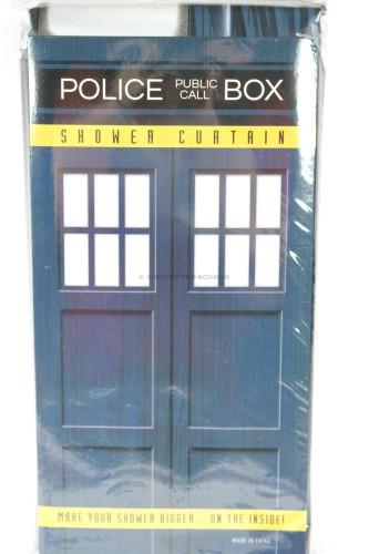 Time Travel Police Box Shower Curtain